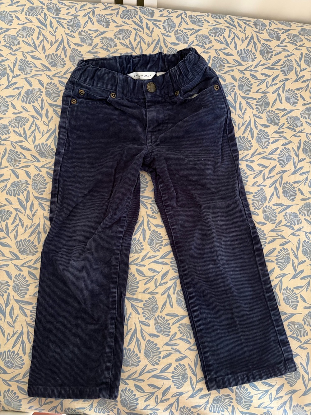 Janie and Jack Deep Navy Corduroy Pants